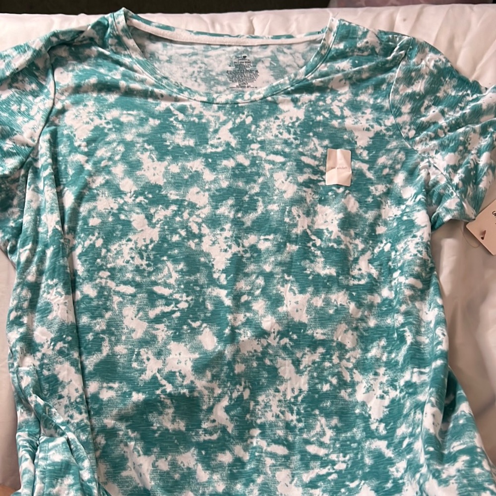 Blue and white nightgown